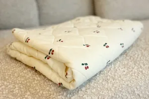 Cotton Baby Blanket — Cherries