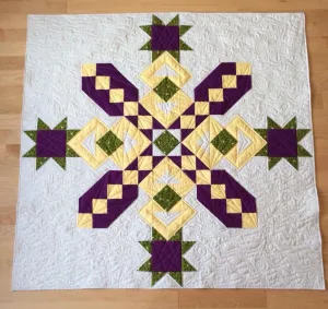Crossed Star in Purple