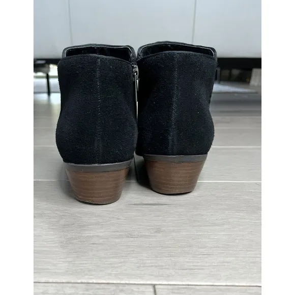 Crown Vintage Tabitha Bootie Leather Suede 9.5 M Low Block Heel