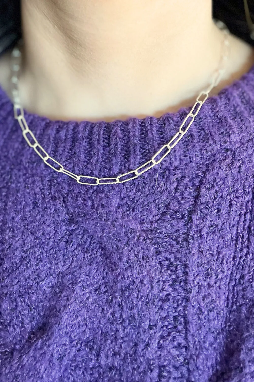 Dainty Paperclip Chain Necklace