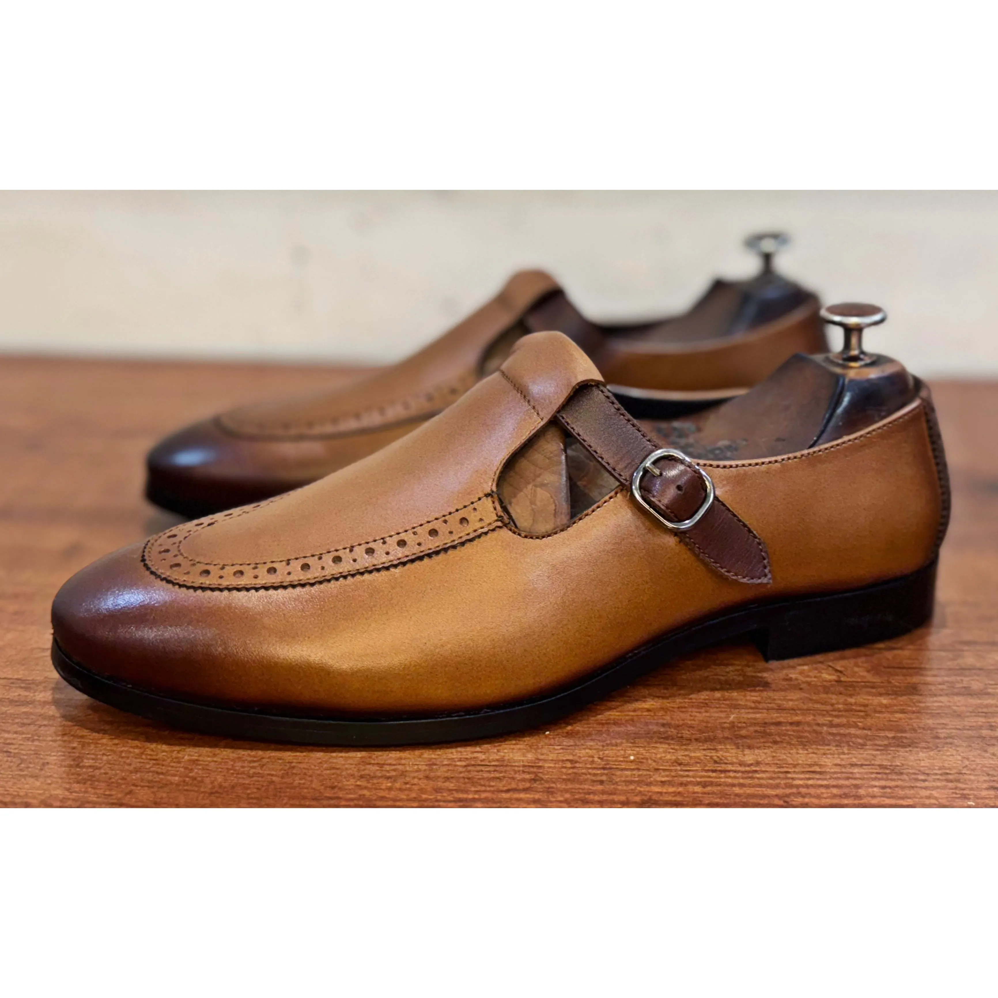 Eden Tan Sandals Calf