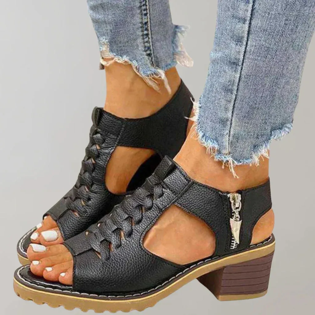 Elegant Orla Heeled Orthopedic Sandals | Stylish Comfort with Arch Support | Durable & Chic