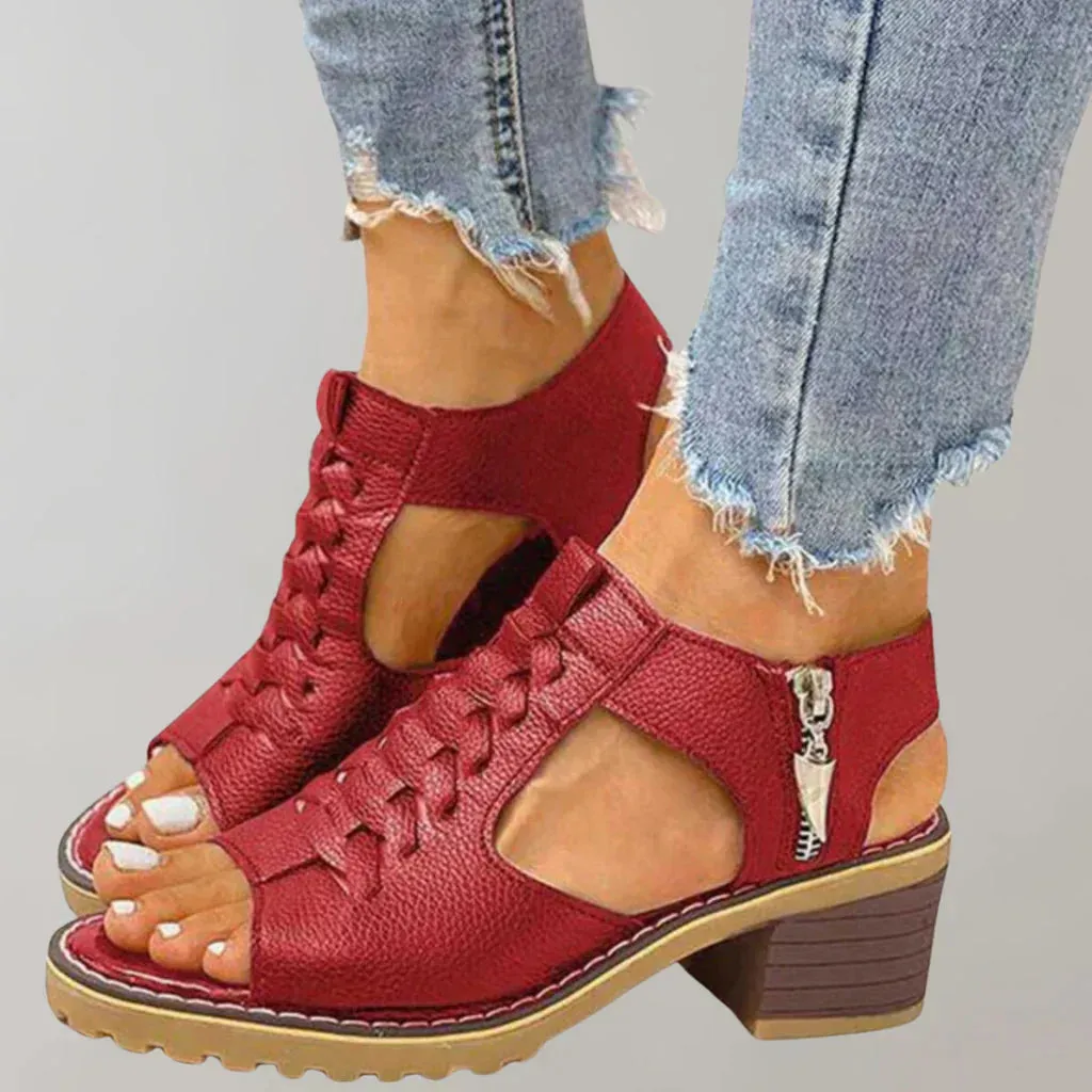 Elegant Orla Heeled Orthopedic Sandals | Stylish Comfort with Arch Support | Durable & Chic