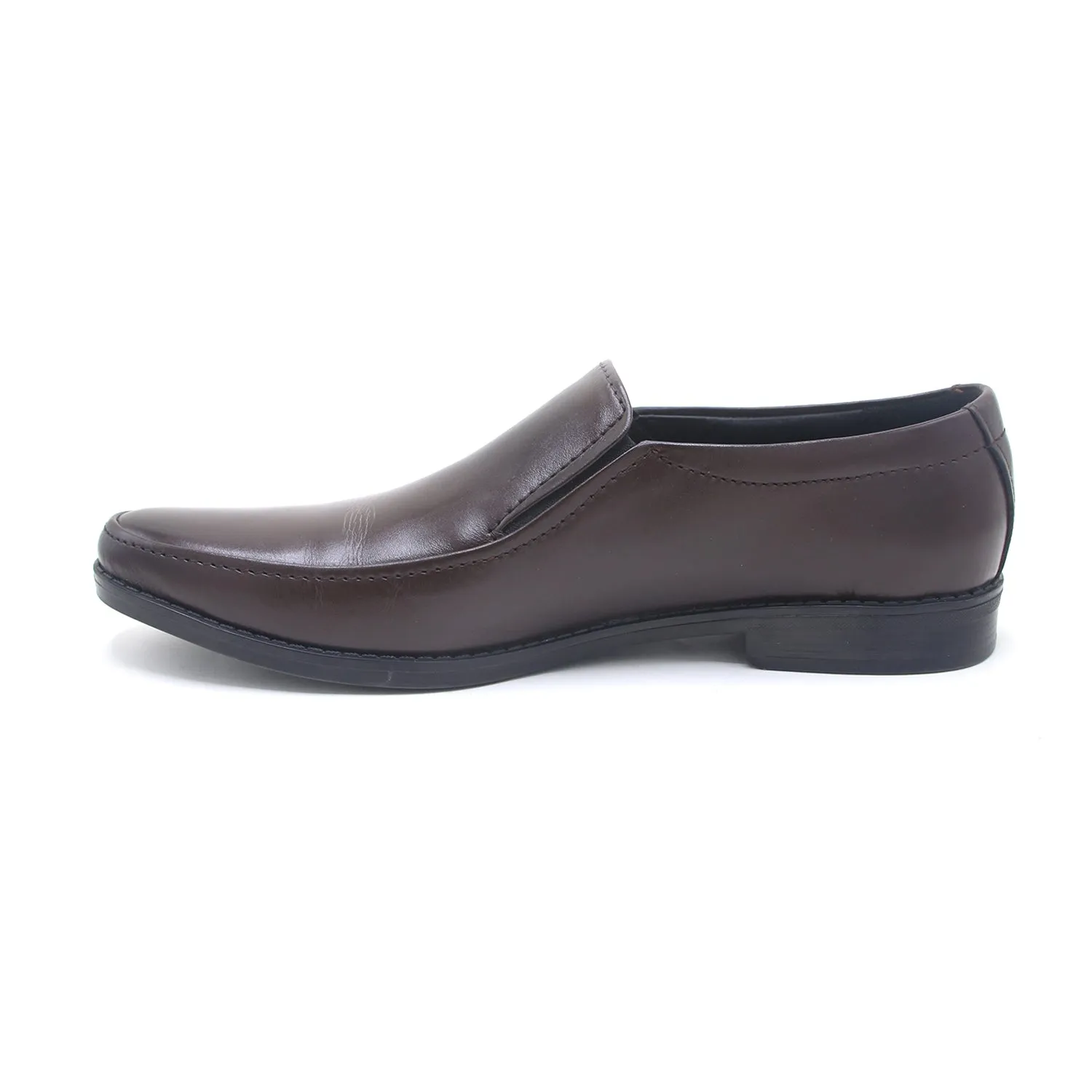 Eminent Comfortable Slip-On Leather Moccasins - Coffee