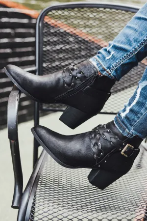 Eva Braided Booties - Black