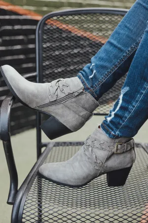 Eva Braided Booties - Grey