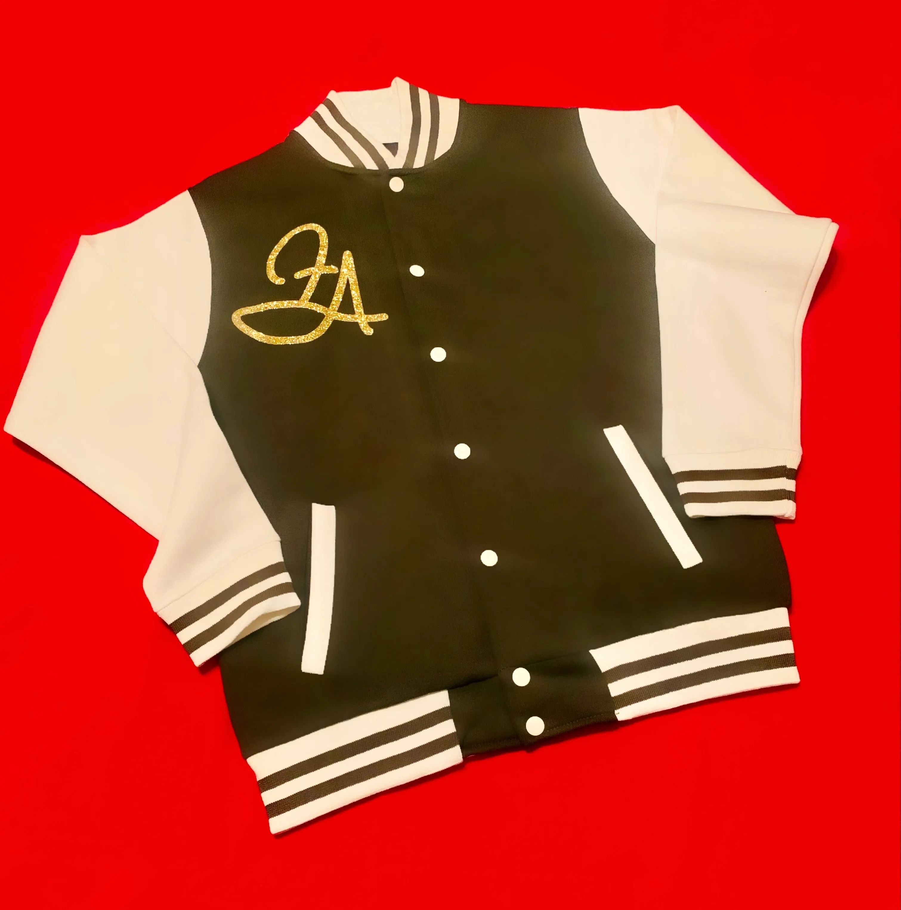 Fallon Aurielle Unisex Signature Sagittarius Zodiac Jacket Jogging Set (Olive Green, Gold & Cream)