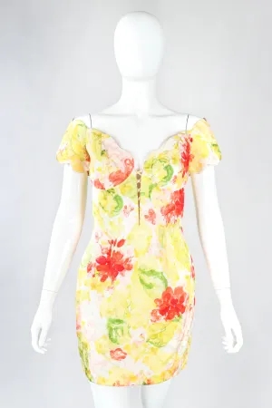 Floral Watercolor Cocktail Dress