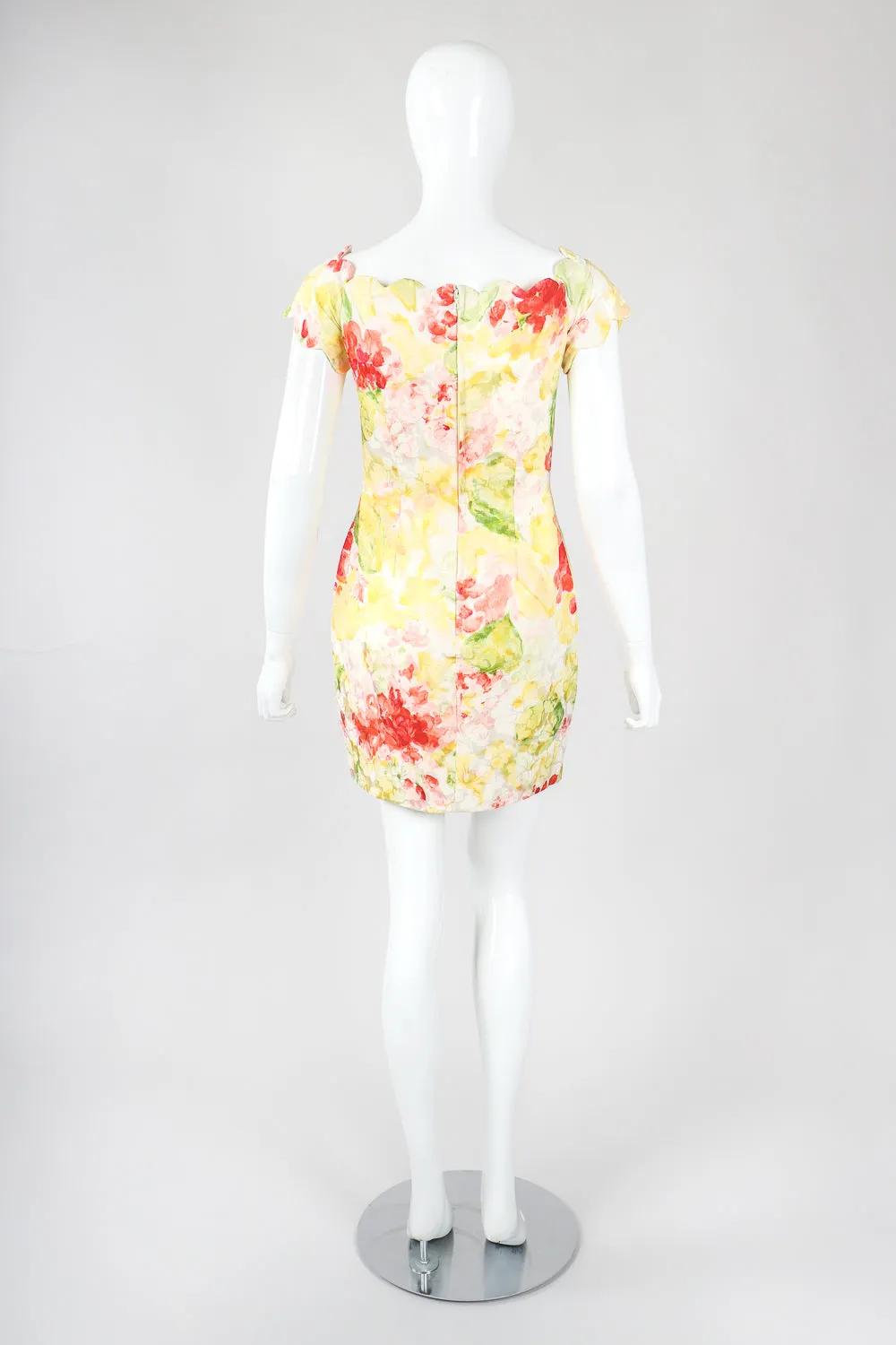 Floral Watercolor Cocktail Dress