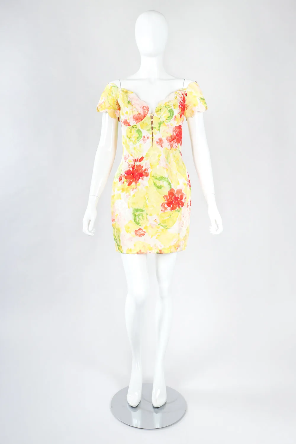 Floral Watercolor Cocktail Dress