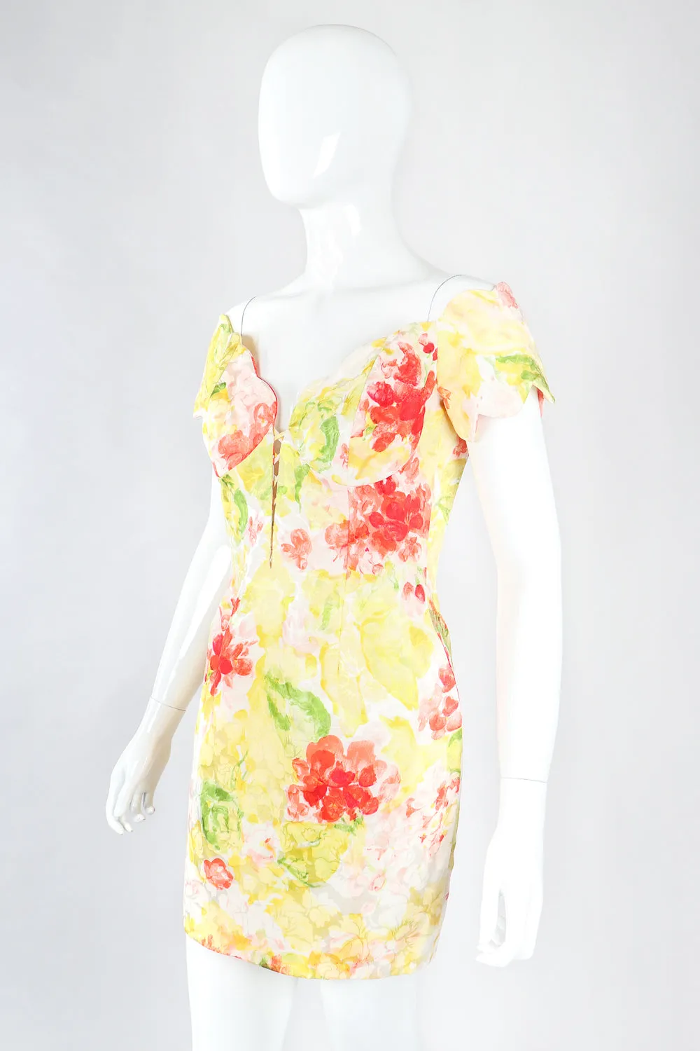 Floral Watercolor Cocktail Dress