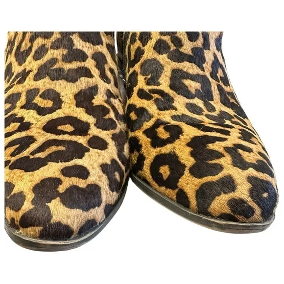 Franco Sarto | Leopard Print Calfskin Ankle Boot