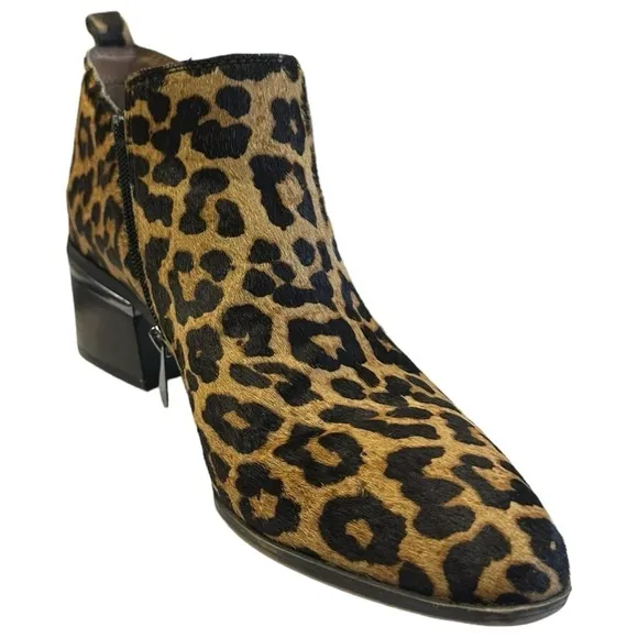 Franco Sarto | Leopard Print Calfskin Ankle Boot
