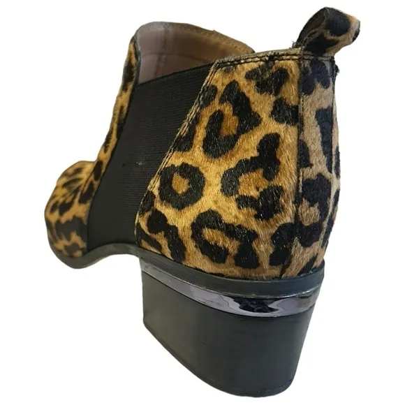 Franco Sarto | Leopard Print Calfskin Ankle Boot