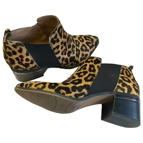 Franco Sarto | Leopard Print Calfskin Ankle Boot