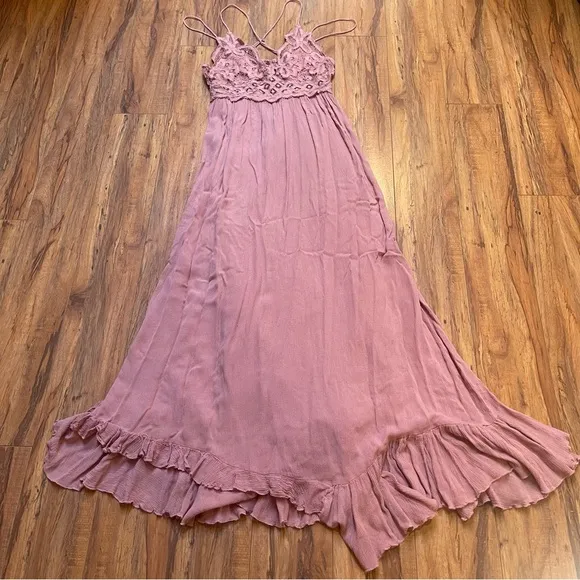 Free People FP One Adella Maxi Slip Dress Size XS
