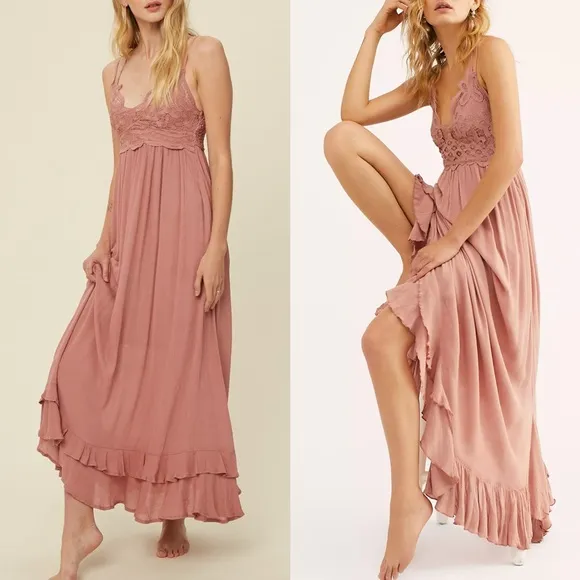 Free People FP One Adella Maxi Slip Dress Size XS