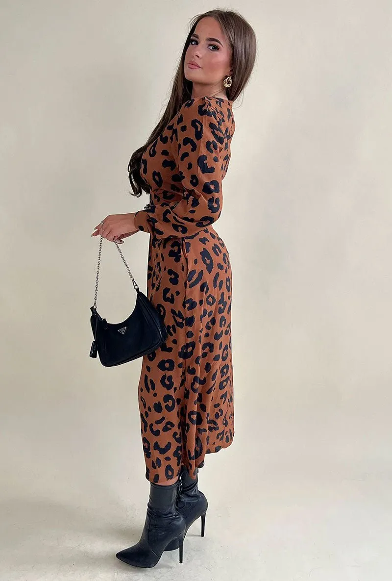 GIRL IN MIND ASHANTI LEOPARD DRESS
