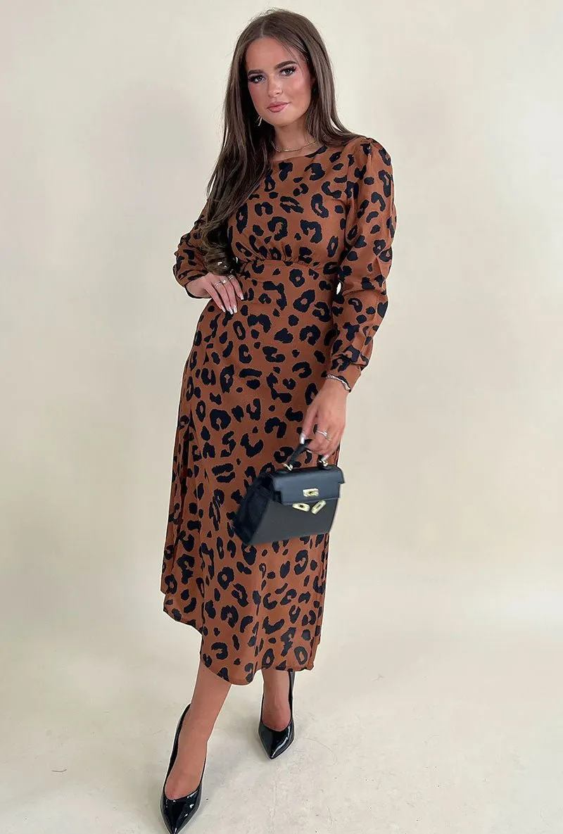 GIRL IN MIND ASHANTI LEOPARD DRESS