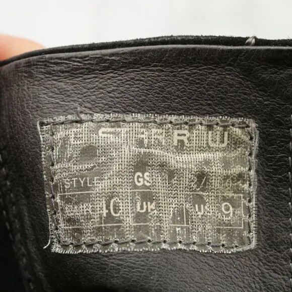 GStar Raw Womens Gable Fulton Boot Size 9 Wedge Heel Black Suede Bootie Comfy