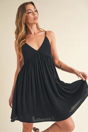 Hazel Blues® |  Aemi   Co Ruched Plunge Mini Cami Dress
