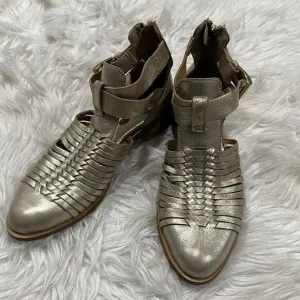 House of Harlow 1960 Metallic Delaney Huarache Cutout Bootie Sz 37