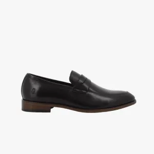 Hush Puppies Mens George Ii Slip On Shoe Cow Crust Leather Black