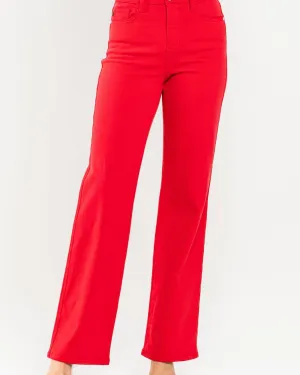 HW RED 90'S STRAIGHT BY JUDY BLUE