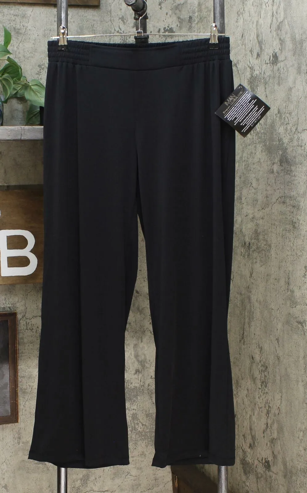 IMAN Women's Petite Global Chic Luxury Resort Palazzo Pants