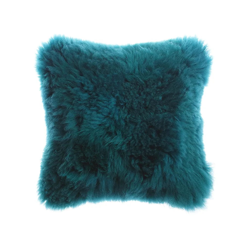 Jade Sheepskin Lumbar Pillow