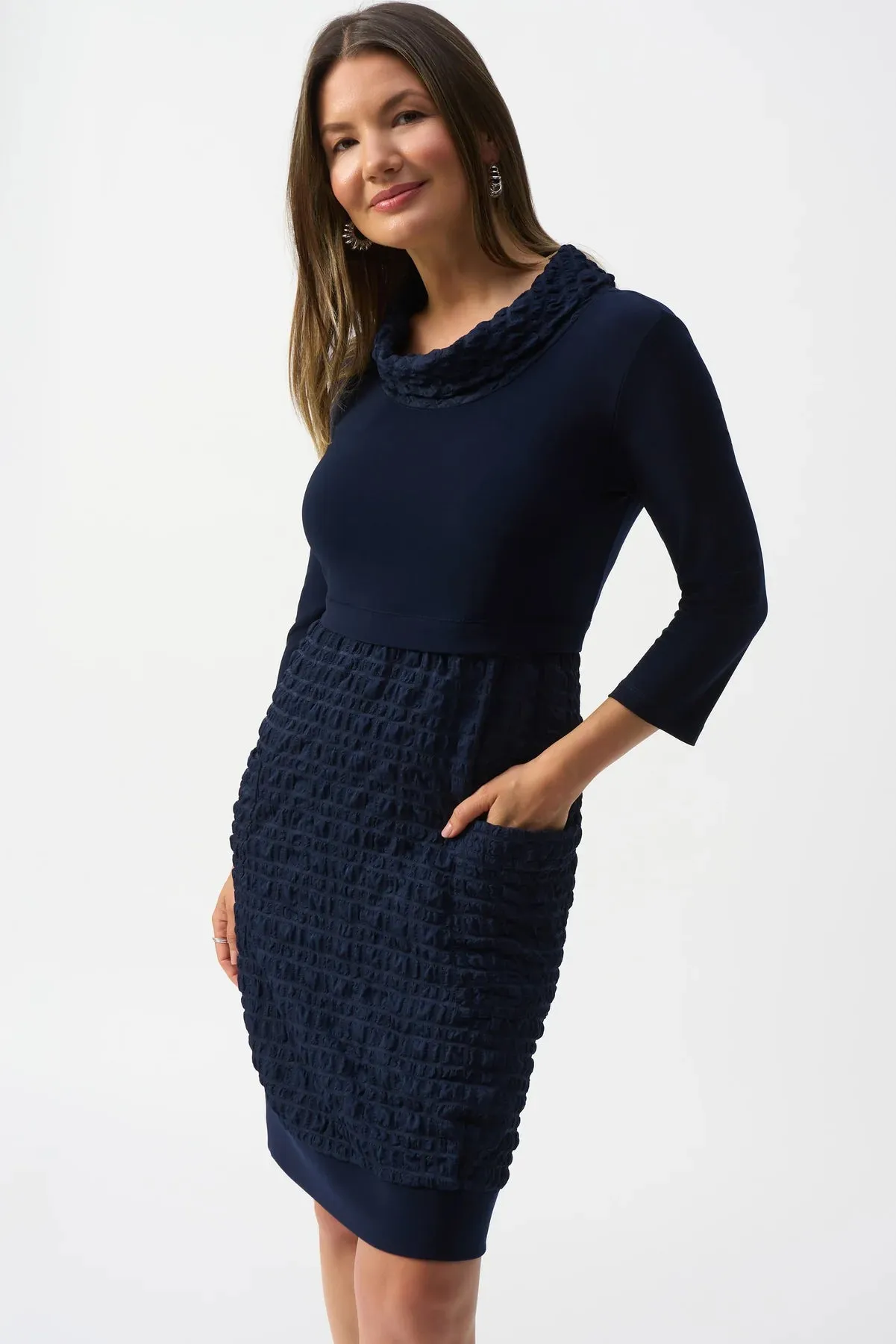 JOSEPH RIBKOFF- WOMEN'S JACQUARD KNIT DRESS