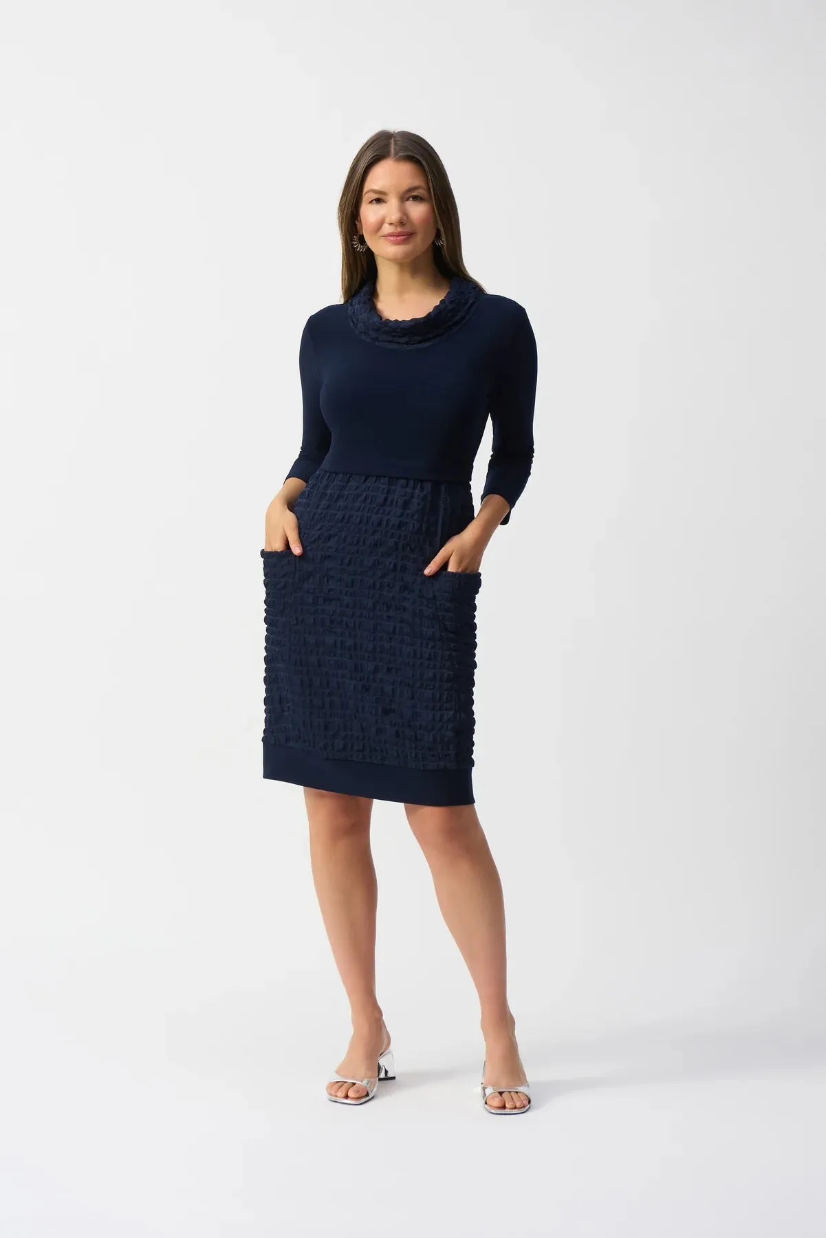 JOSEPH RIBKOFF- WOMEN'S JACQUARD KNIT DRESS
