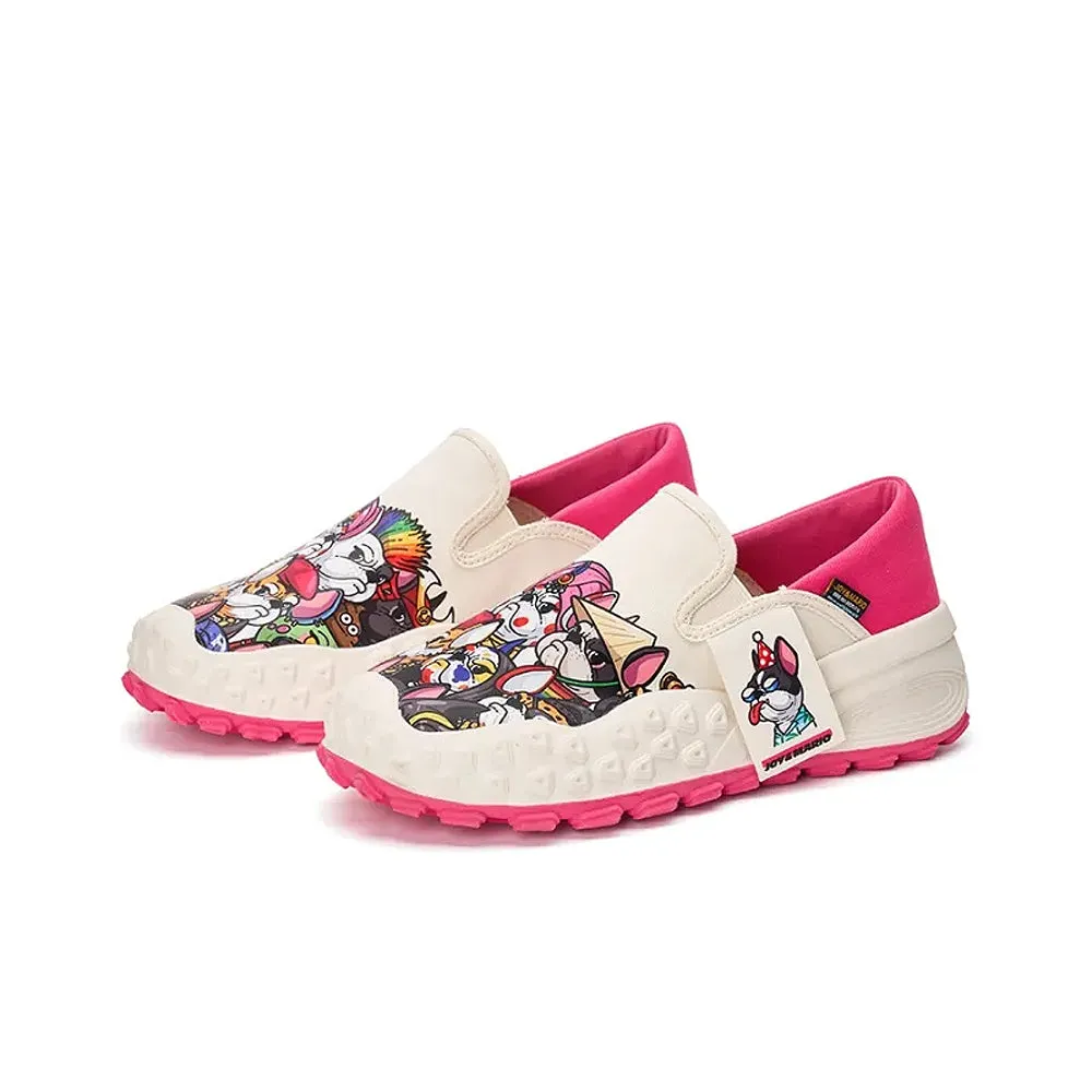 Joy & Mario Unisex Twill Printed Platform Loafers