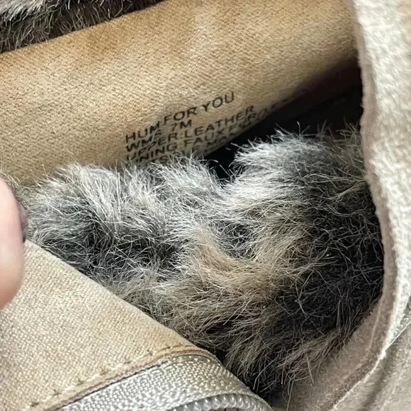 KENNETH Cole Reaction Hum For You Faux Fur Alpine Bootie 7