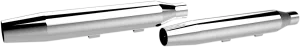 Khrome Werks 202495 3in. HP-Plus Slip-On Mufflers - Tapered - Chrome