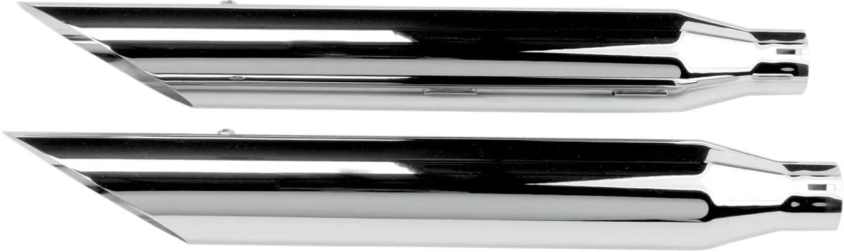 Khrome Werks 202495 3in. HP-Plus Slip-On Mufflers - Tapered - Chrome
