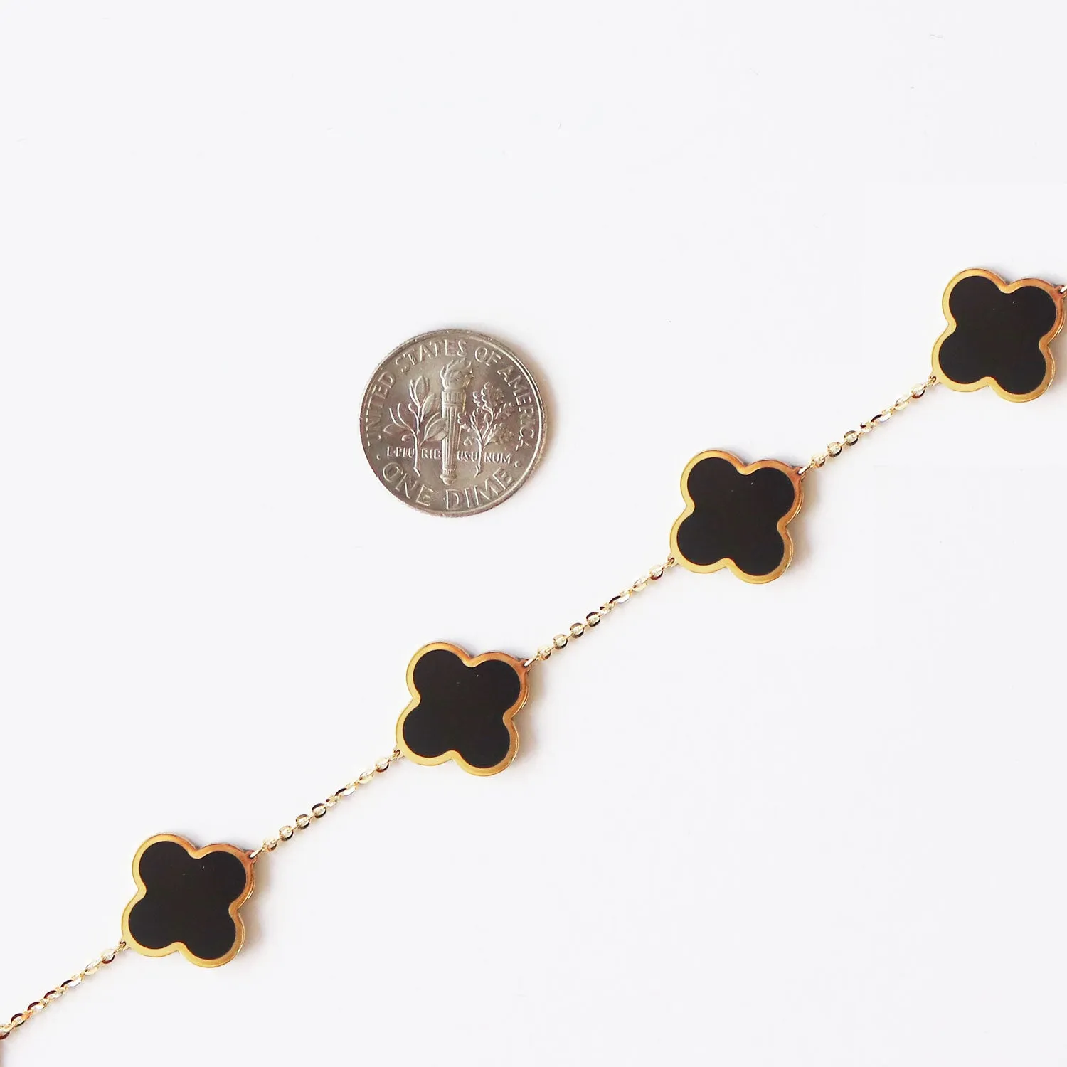 Large Pastel Mixed Clover Bracelet