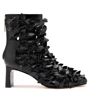 Larroude x Jonathan Cohen Alexis Bootie In Black Leather