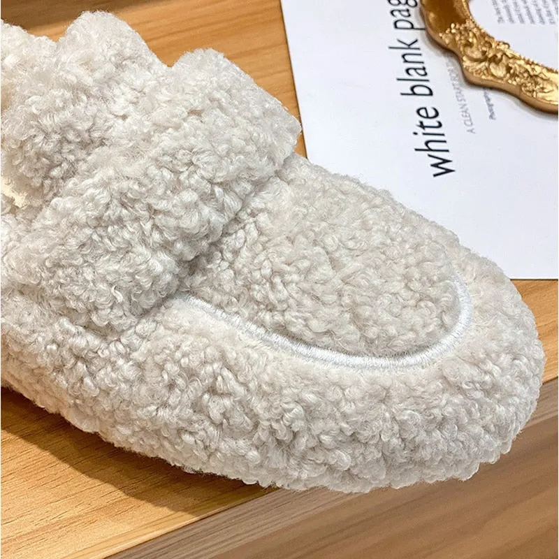 LAVINIA - STYLISH FUZZY LOAFERS