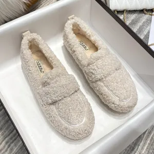 LAVINIA - STYLISH FUZZY LOAFERS