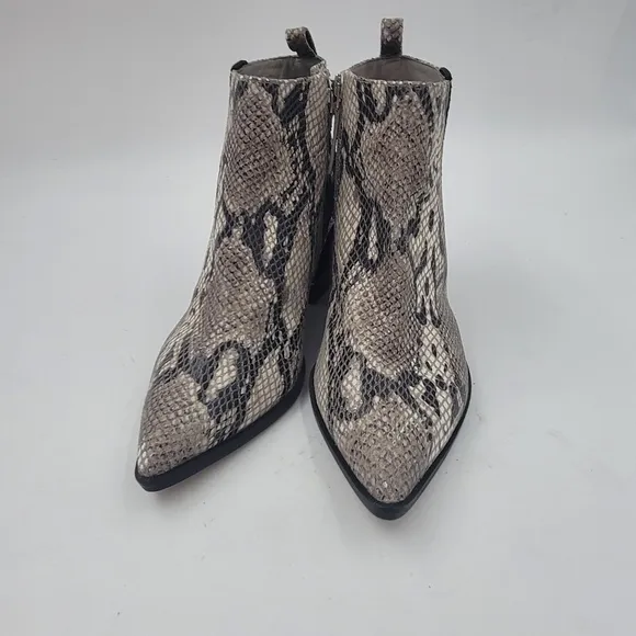 Linea Paolo Snake Print Leather Sevilla Li Bootie Size 6.5