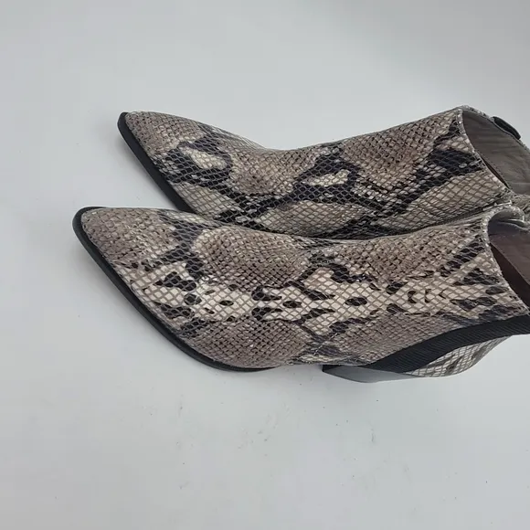 Linea Paolo Snake Print Leather Sevilla Li Bootie Size 6.5