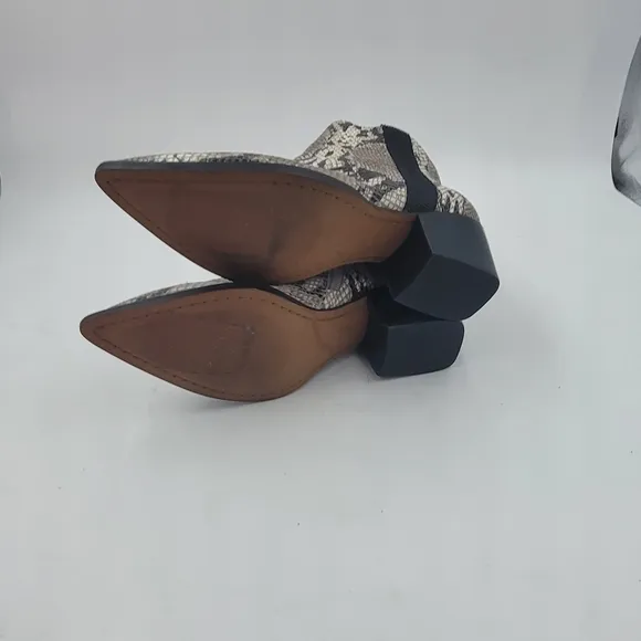 Linea Paolo Snake Print Leather Sevilla Li Bootie Size 6.5
