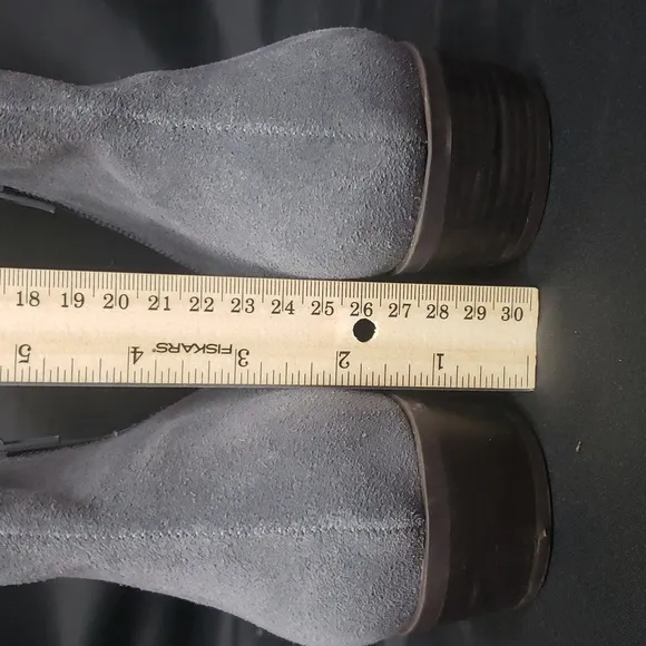 Lucky Brand NWT Bylsea Deep Slate Gray Side Zip Booties, 7.5
