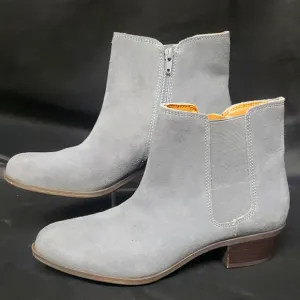 Lucky Brand NWT Bylsea Deep Slate Gray Side Zip Booties, 7.5