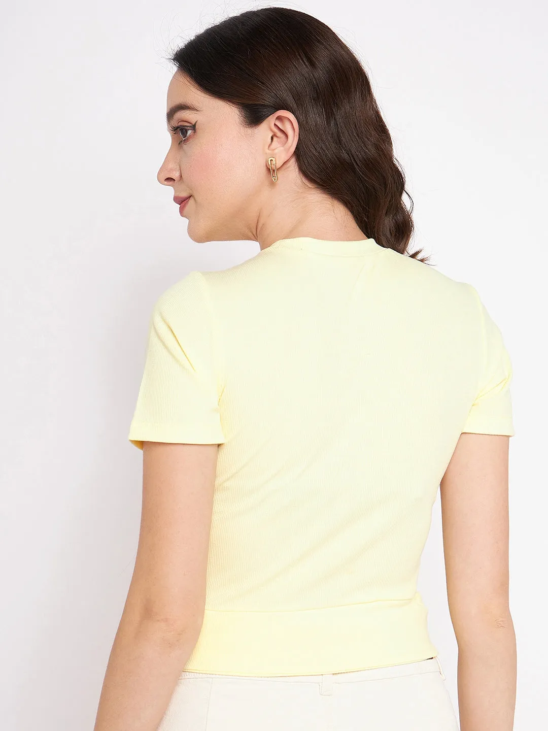 Madame Lemon Slit Cotton Top