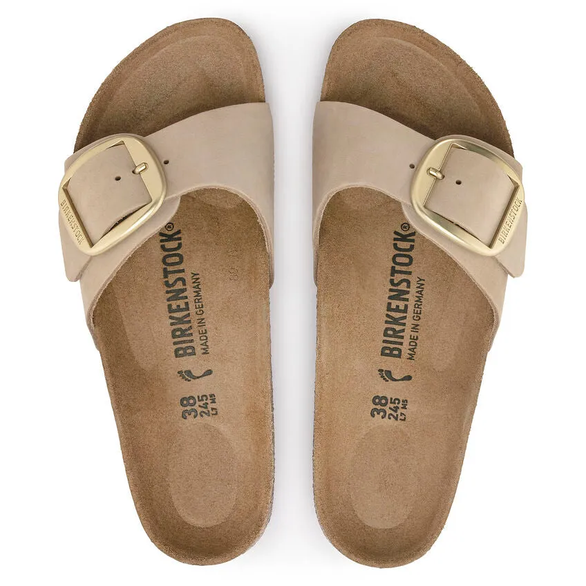 Madrid Big Buckle - Sandcastle Nubuck||Madrid Grosses Boucles - Nubuck sable
