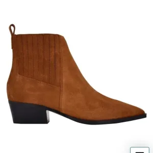 Marc Fisher  Ulora Bootie, Brown Suede,  Sz 9M