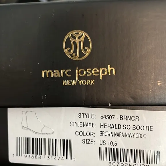 Marc Joseph New York Women's Leather Made in Brazil Ankle Zip Up Bootie Boot New