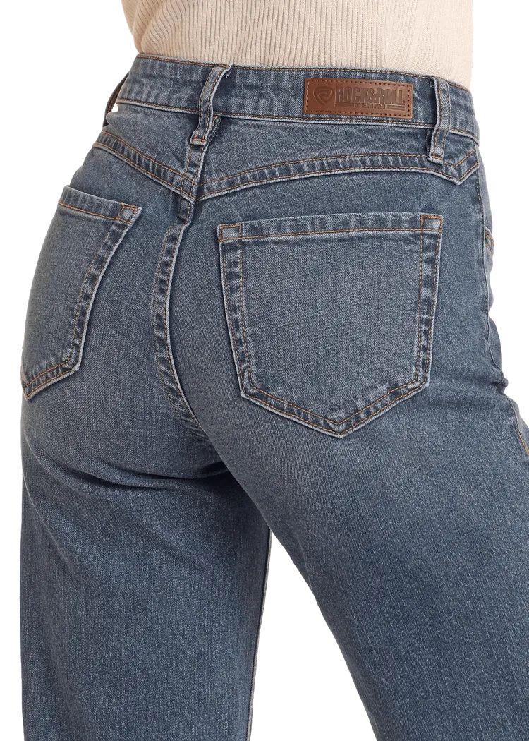 Medium Vintage Distressed Relaxed Flare